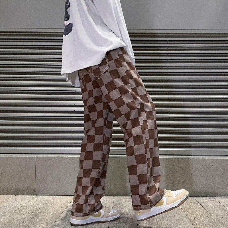 Y2K Checkered Cargo Pants - Trendy Grunge Style for Summer Outfits & Aesthetic Looks