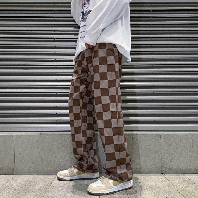 Y2K Checkered Cargo Pants - Trendy Grunge Style for Summer Outfits & Aesthetic Looks