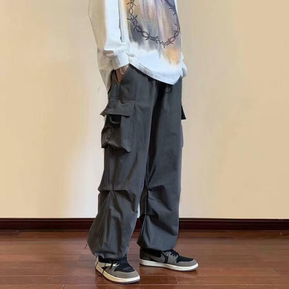 Y2K Grunge Drawstring Cargo Pants for Trendy Summer Outfits & Aesthetic Looks