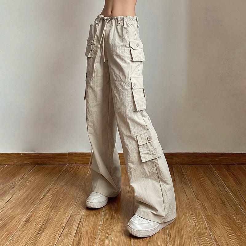 Y2K Low Rise Cargo Pants - Trendy Grunge Style for Summer Outfits & Aesthetic Looks