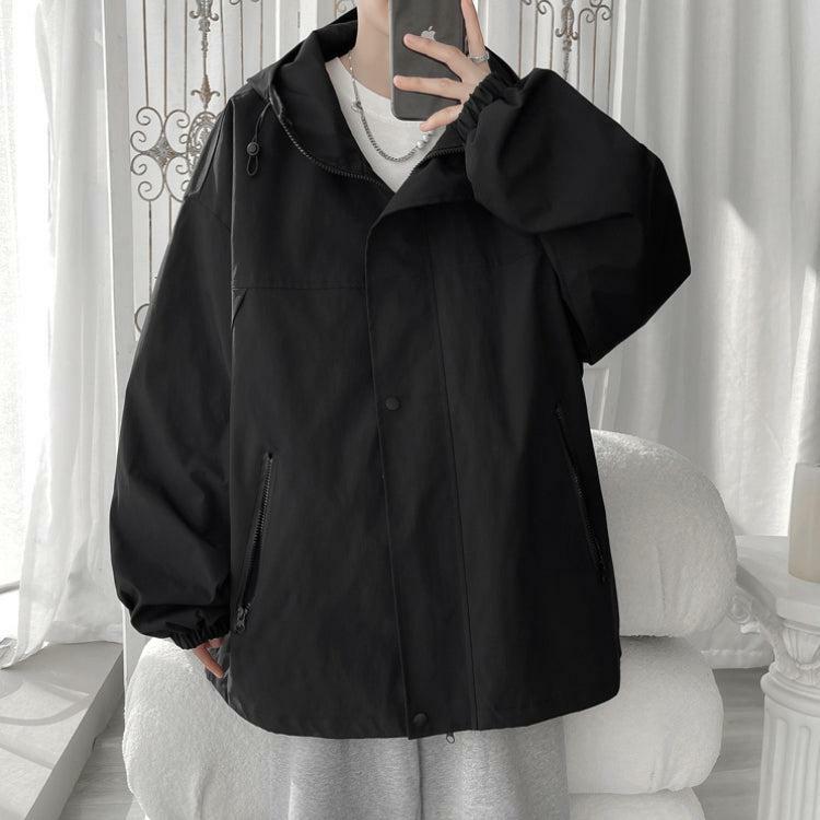 Y2K Oversized Windbreaker Jacket - Retro 90s Grunge Style for Summer Outfits & Aesthetic Looks