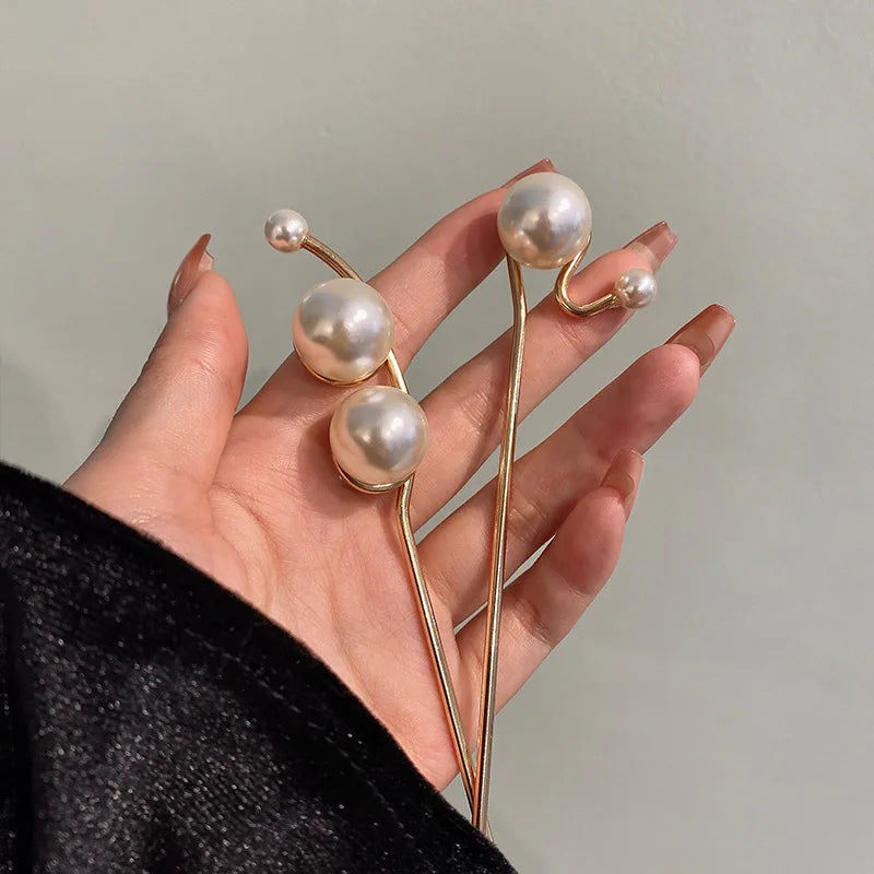 Y2K Pearl Hair Pins for 90s Fashion, Grunge Aesthetic, and Cute Summer Outfits