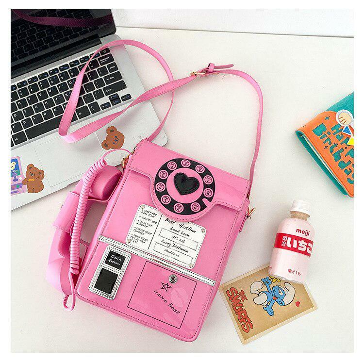 Y2K Retro Phone Crossbody Bag - Grunge Aesthetic, 90s Fashion, Cute Outfits, Y2K Style