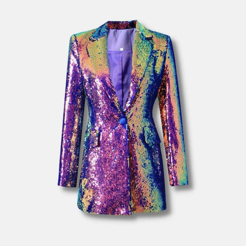 Y2K Sequin Blazer: Glamorous 90s Fashion Statement for Summer Outfits & Night Events