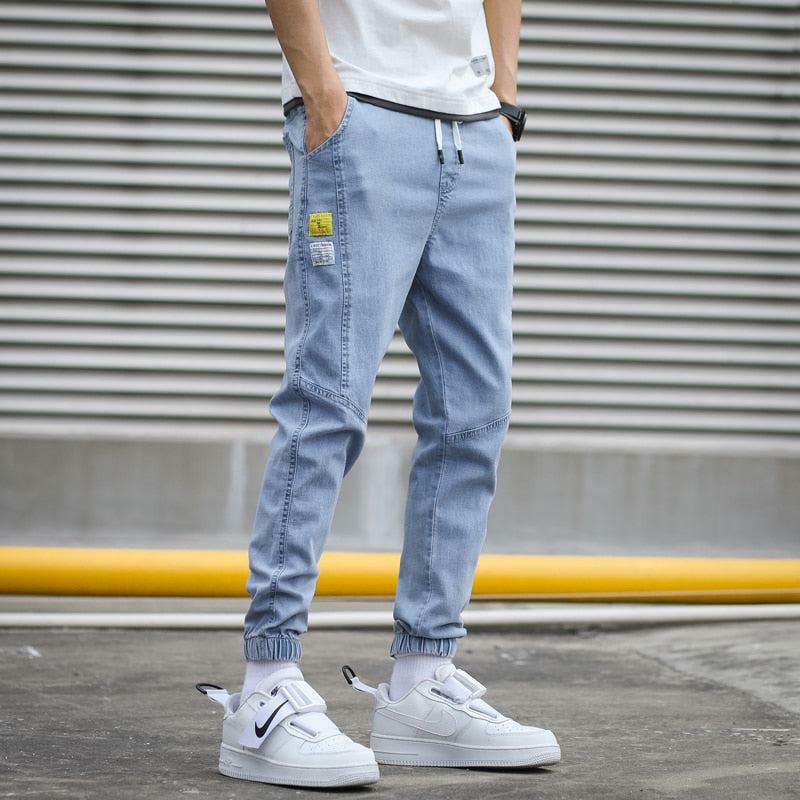 Y2K Slim Fit Jogger Jeans - Trendy 90s Grunge Style for Effortless Summer Outfits