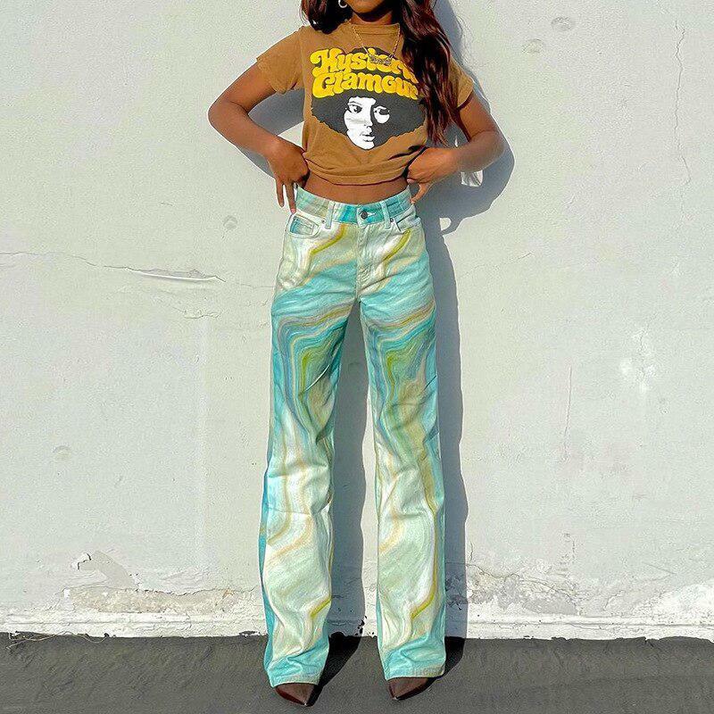 Y2K Tie Dye Cargo Pants - Grunge Aesthetic Summer Outfit, 90s Style, Trendy & Comfy