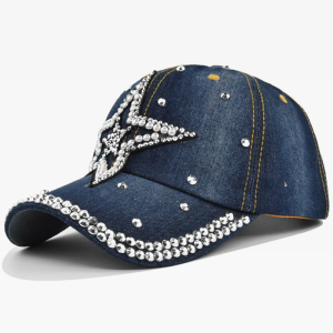 Rhinestone Baseball Cap for Y2K Fashion Lovers - Sparkly Coquette Aesthetic Accessory