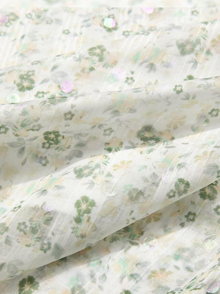 Cottagecore Floral Midi Dress - Y2K Aesthetic, Cute Tops, Vintage Style, Boho Fashion