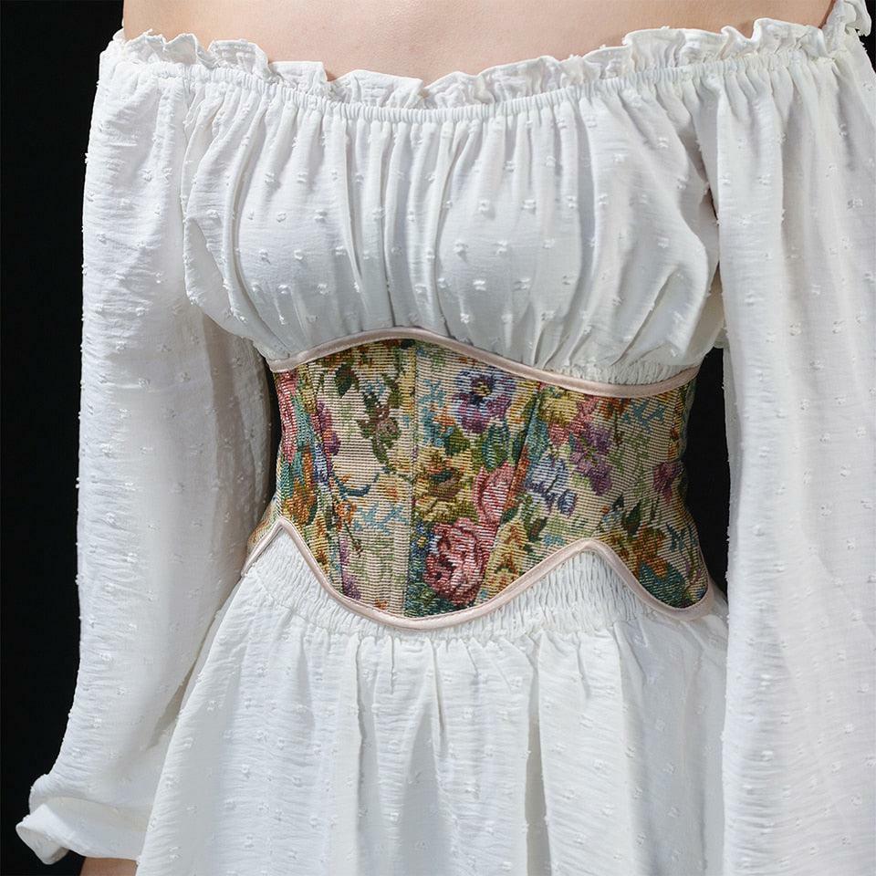 Cottagecore Lace-Up Waist Corset | Y2K Fashion, Grunge Aesthetic, Coquette Style Top