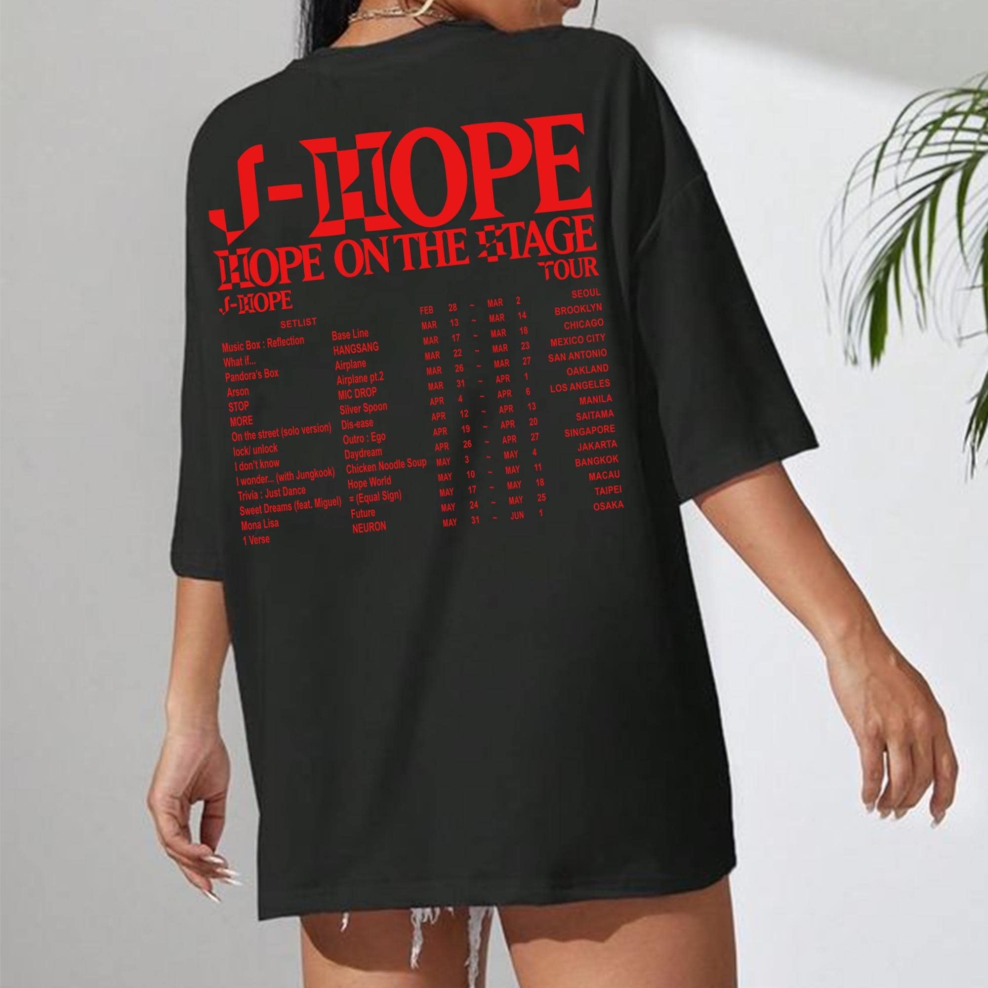 J-Hope Hope On The Stage Tour 2025 Setlist Sweatshirt, J-Hope Sweet Dreams Shirt, Hope On The Street Shirt, J Hope World Tour Tee, BTS Hobi