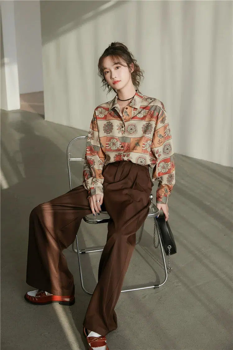 Vintage Grandmacore Y2K Shirt - Cute Aesthetic Top for Coquette & Grunge Styles