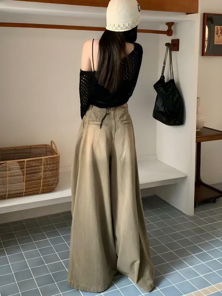 Y2K Fashion Extreme Wide Leg Pants - Vintage Grunge Aesthetic, Comfy & Chic Style