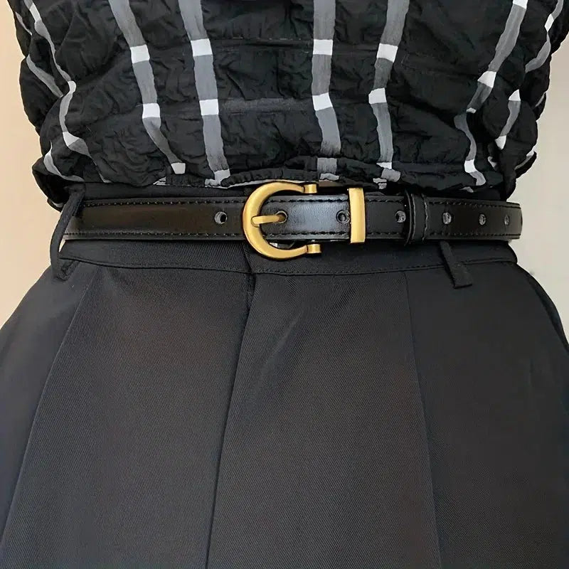 Y2K Fashion Skinny Belt - Cute Aesthetic Accessory for Coquette & Grunge Outfits