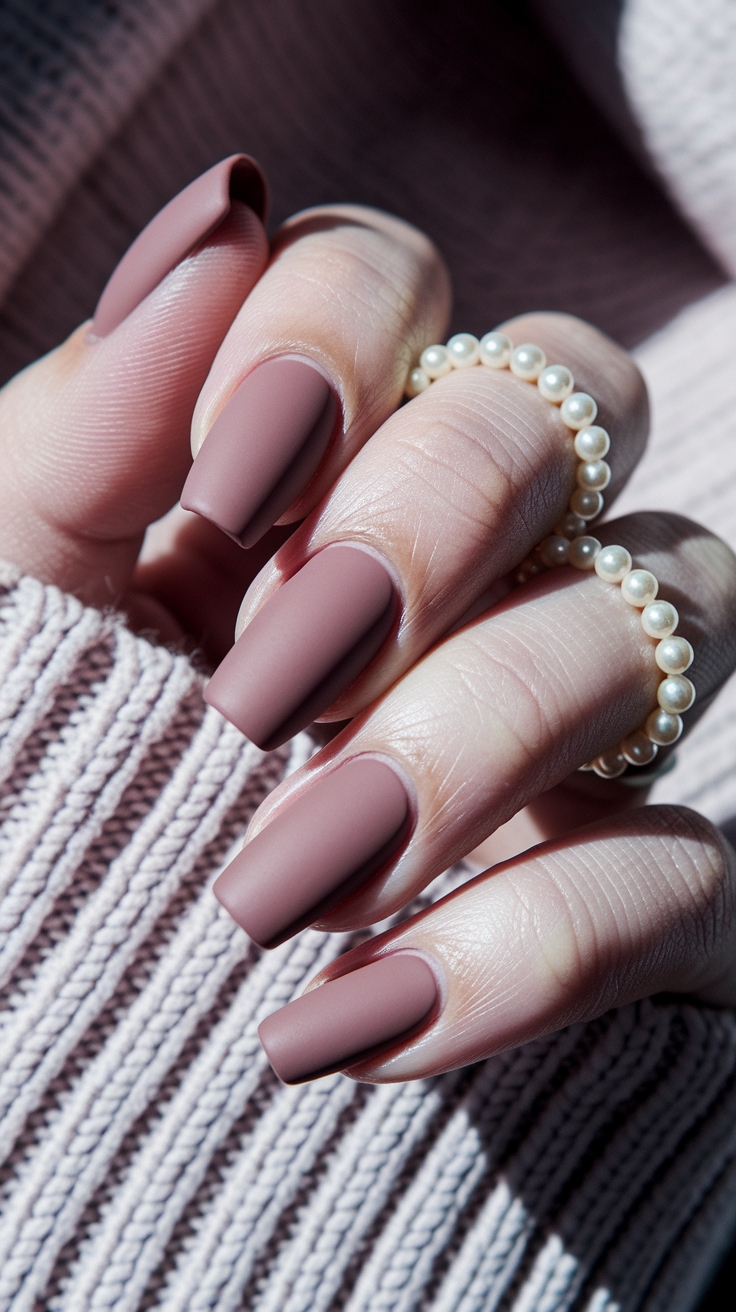 dusty rose nail color