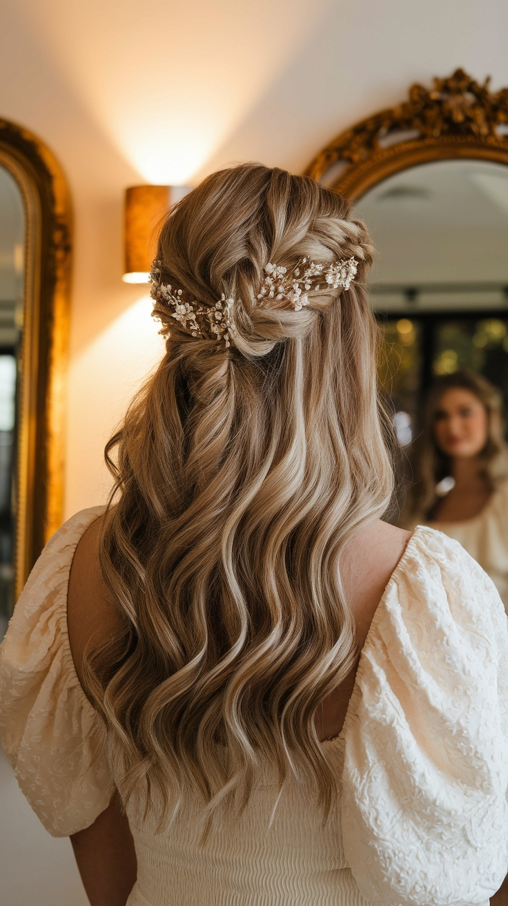 half up half down hair
