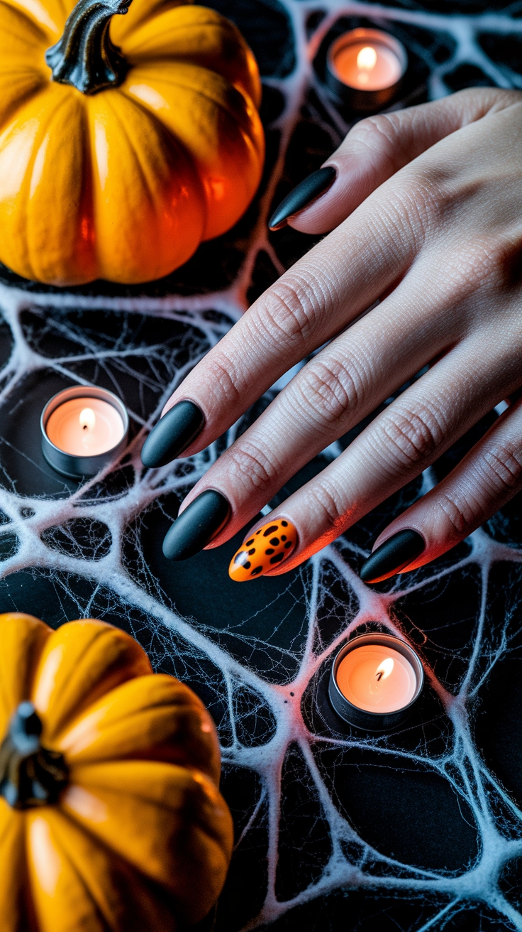 halloween nail designs short