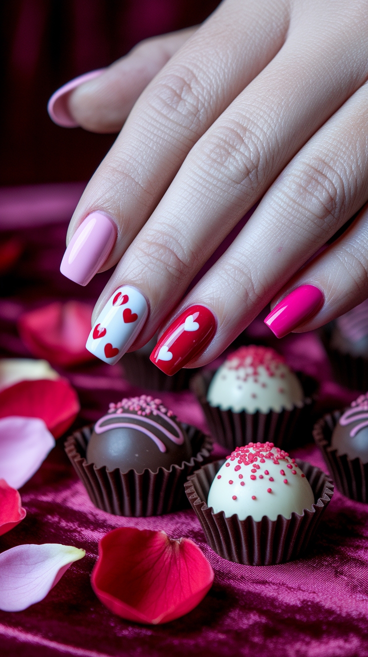 nail inspo valentines day