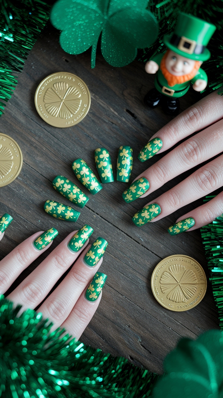 st patricks nail designs