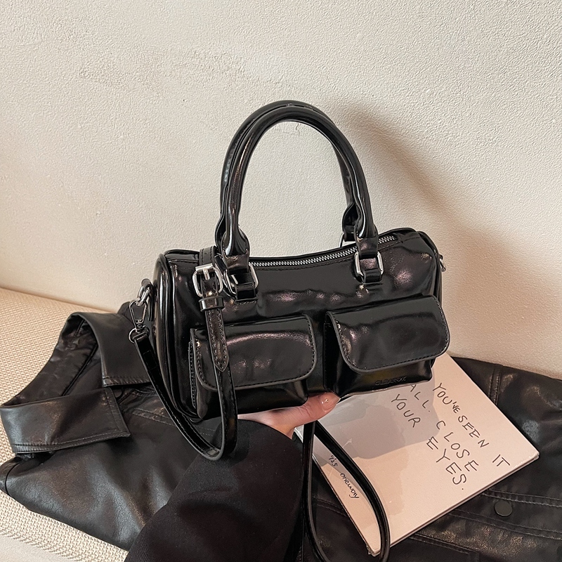 2025 French Vintage Handbag for Women - Oil Wax Leather Small Square Crossbody Bag for Spring/Summer - High-End Shoulder Bag