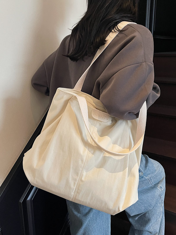 2025 Japanese-Style Large Capacity Tote Bag for Women - Casual Versatile Shoulder Bag for College and Work Commuting