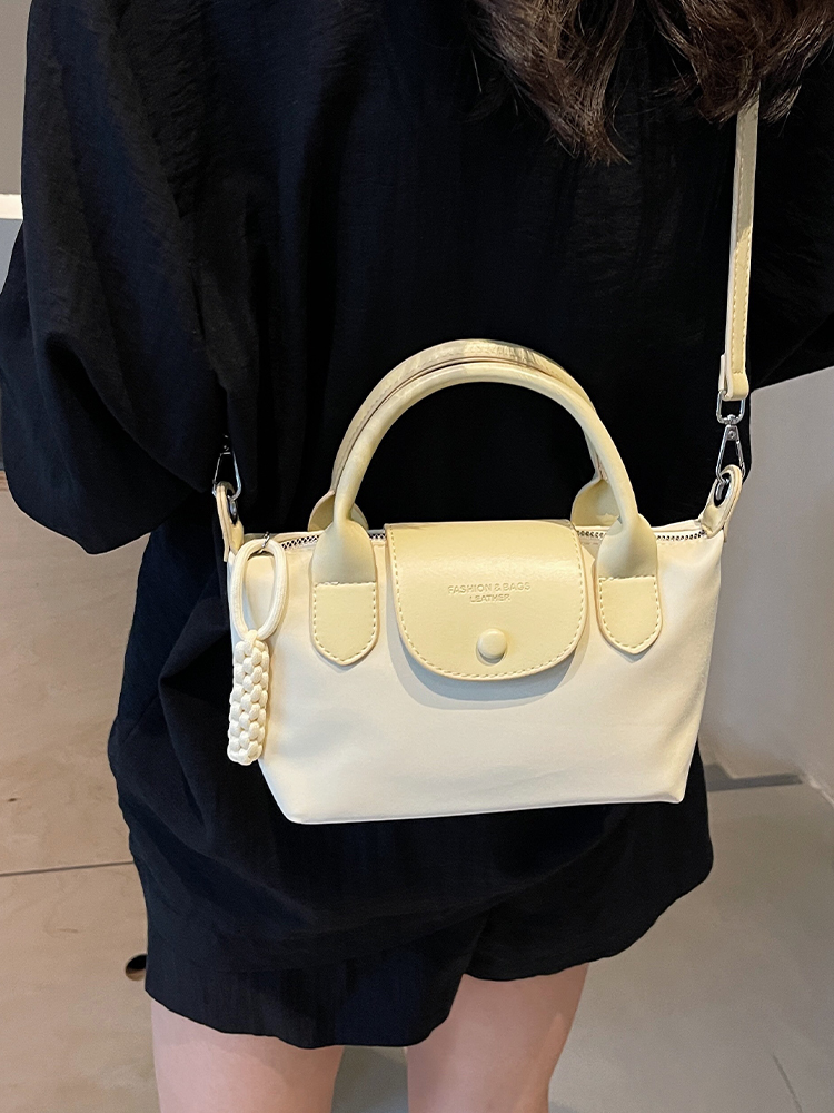 2025 Korean Minimalist Casual Bucket Bag for Women - Trendy Crossbody Shoulder Bag with Unique Niche Design