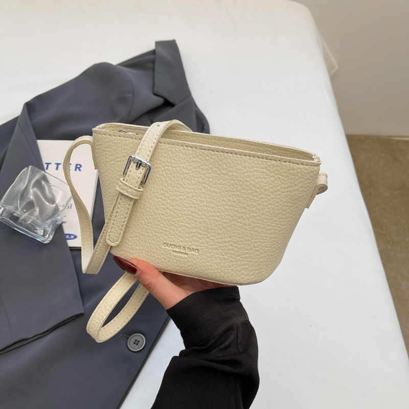 2025 New Minimalist Zipper Bucket Bag for Women - High-End Shoulder Crossbody Phone Bag, Summer Fashion Essential