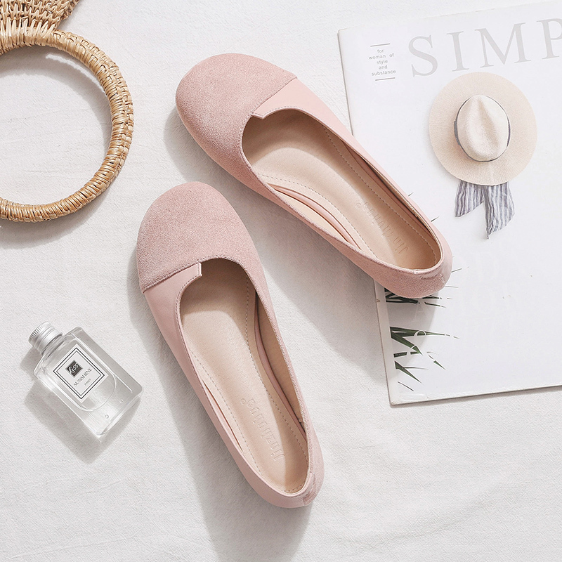 2025 Spring Sheepskin Women's Loafers - Shallow Mouth, Versatile Flat Fairy Style Evening Shoes