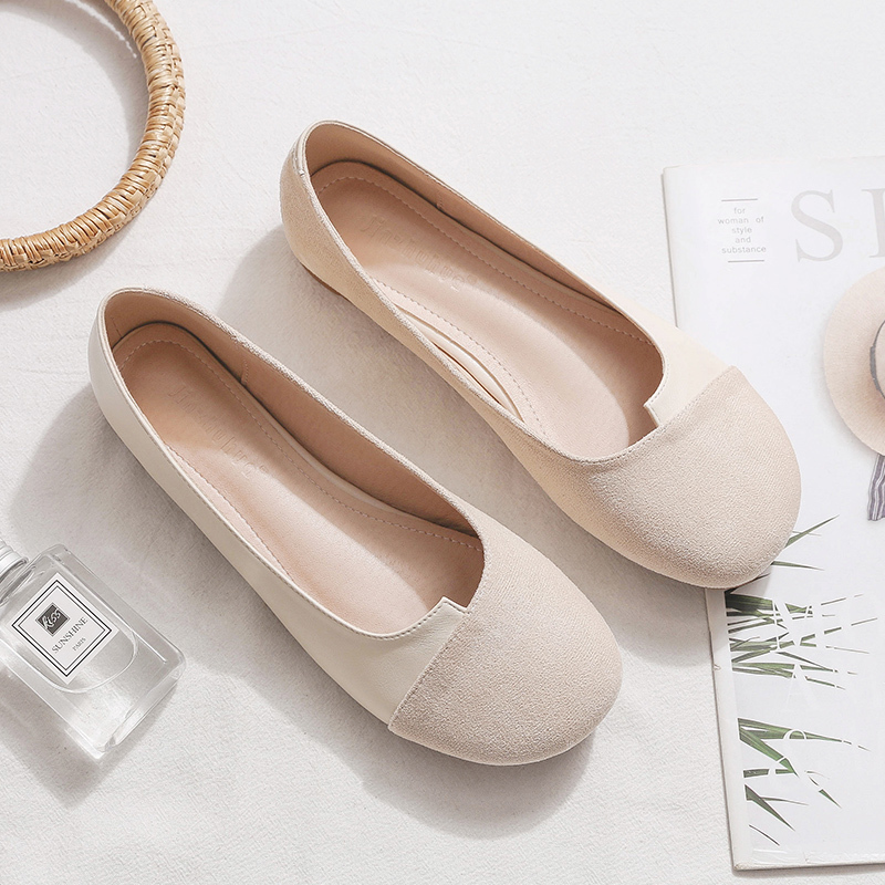 2025 Spring Sheepskin Women's Loafers - Shallow Mouth, Versatile Flat Fairy Style Evening Shoes