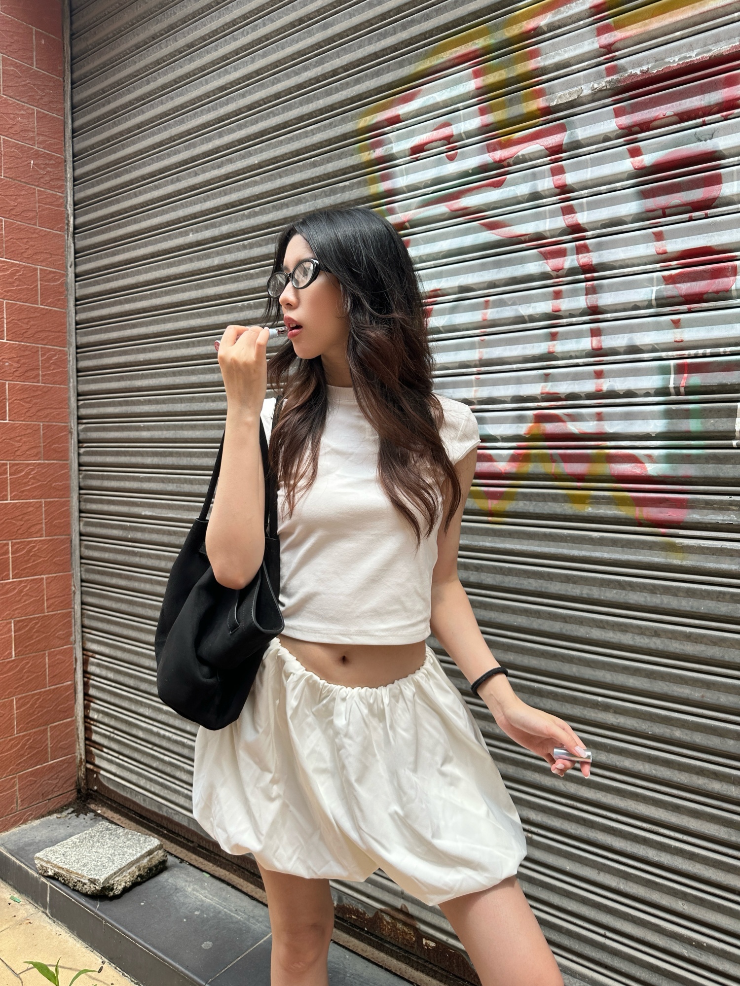 2025 Summer Ballet Girl Style White Versatile Skirt for Women - Flattering Lengthening Design for Elegant Looks