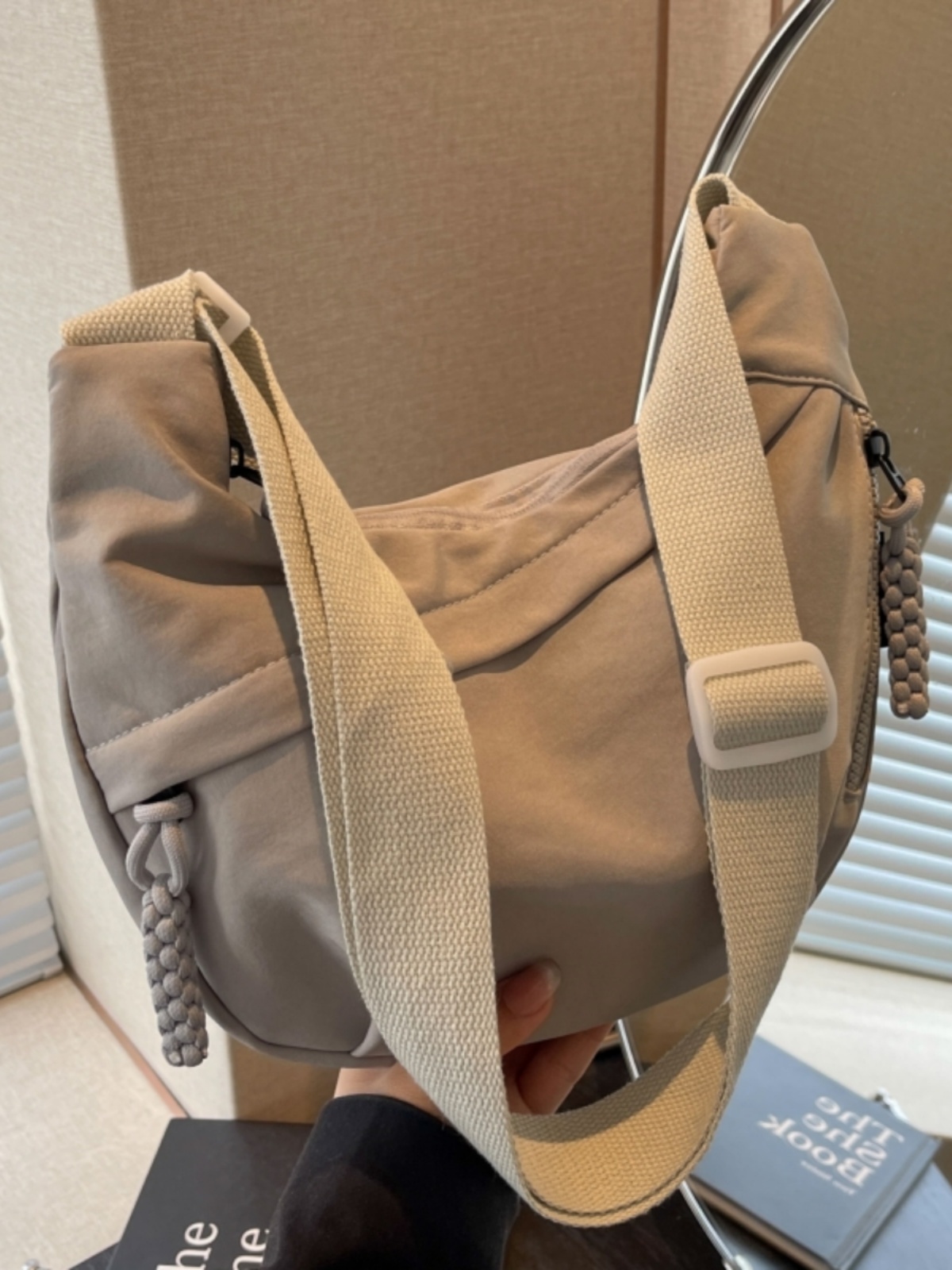 2025 Summer Candy Color Nylon Shoulder Dumpling Bag for Women, Large Capacity Versatile Crossbody Chest Bag