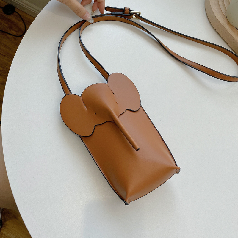 2025 Summer High-End Mini Crossbody Bag for Women - Cute Elephant Design for Coins and Mobile Phone
