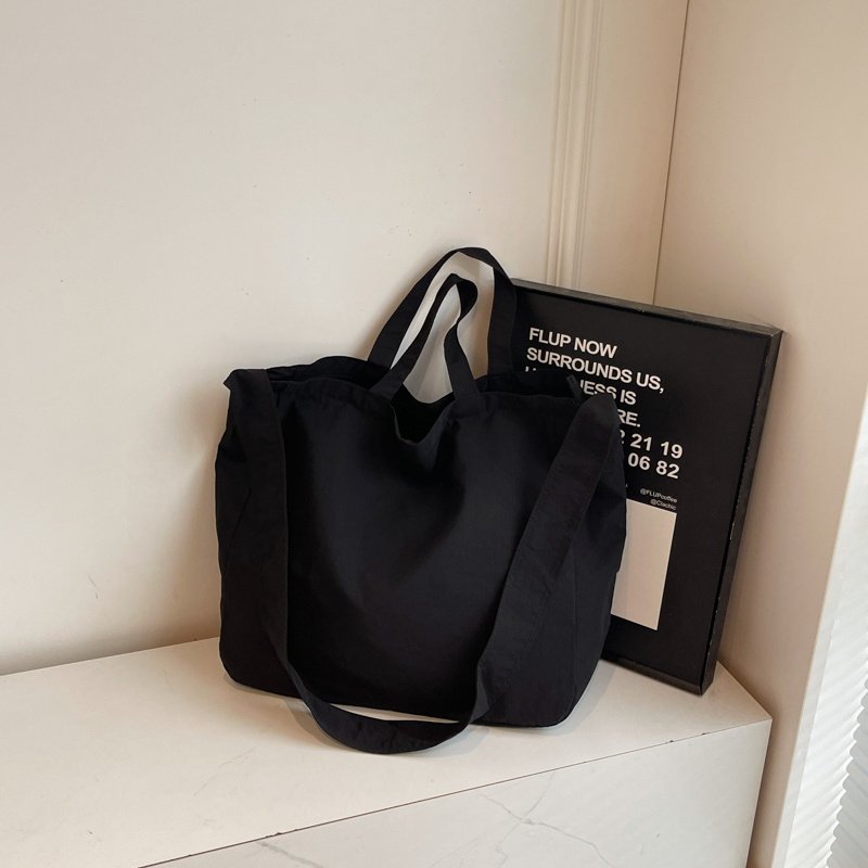 2025 Summer Large Capacity Nylon Crossbody Tote Bag for Women - Stylish Relaxed Shoulder Commuter Handbag