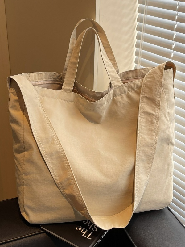 2025 Summer Large Capacity Nylon Crossbody Tote Bag for Women - Stylish Relaxed Shoulder Commuter Handbag
