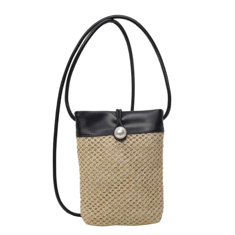 2025 Summer Lightweight Woven Mini Straw Bag for Women, Small Phone Crossbody Bag, Trendy and Stylish Accessory