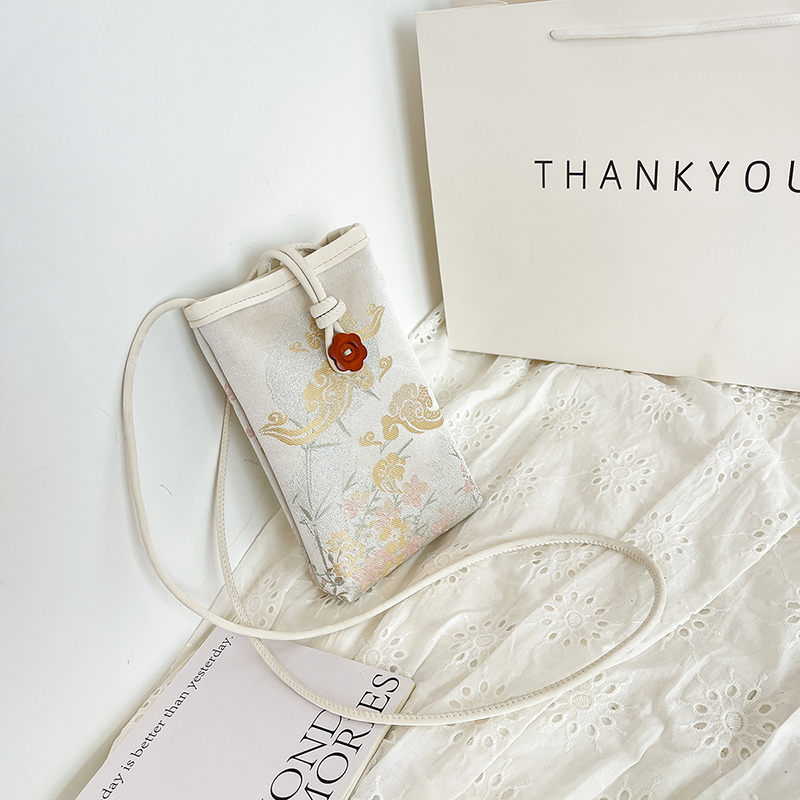 2025 Summer Mini Bag for Women - Chinese National Style Lightweight Crossbody Mobile Phone Bag