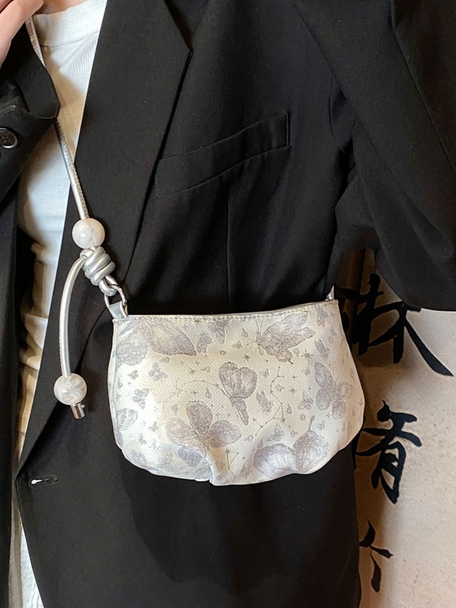 2025 Summer Women's Chinese-Style Embroidered Saddle Bag - Minimalist Casual Versatile Crossbody Bag