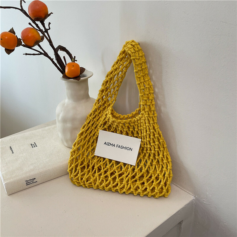 2025 Summer Woven Straw Bag for Women, Commuter Knitted Handbag, Portable Beach Tote, Vacation Essential