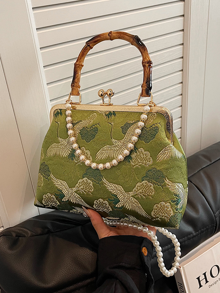 2025 Women's Chinese-Style Embroidered Handbag, High-End Feel Small Square Crossbody Bag, National Style Fashion Accessory