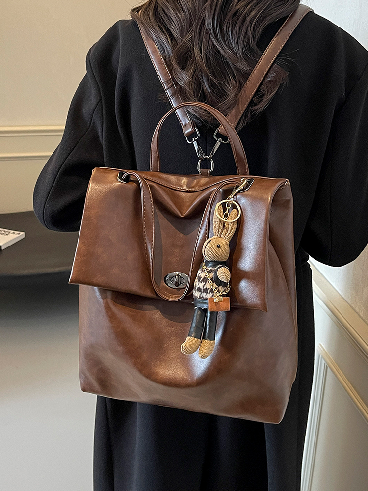 2025 Women's High-End Travel Backpack - Large Capacity College School Bag, Stylish Hand-Held Design for Modern Students