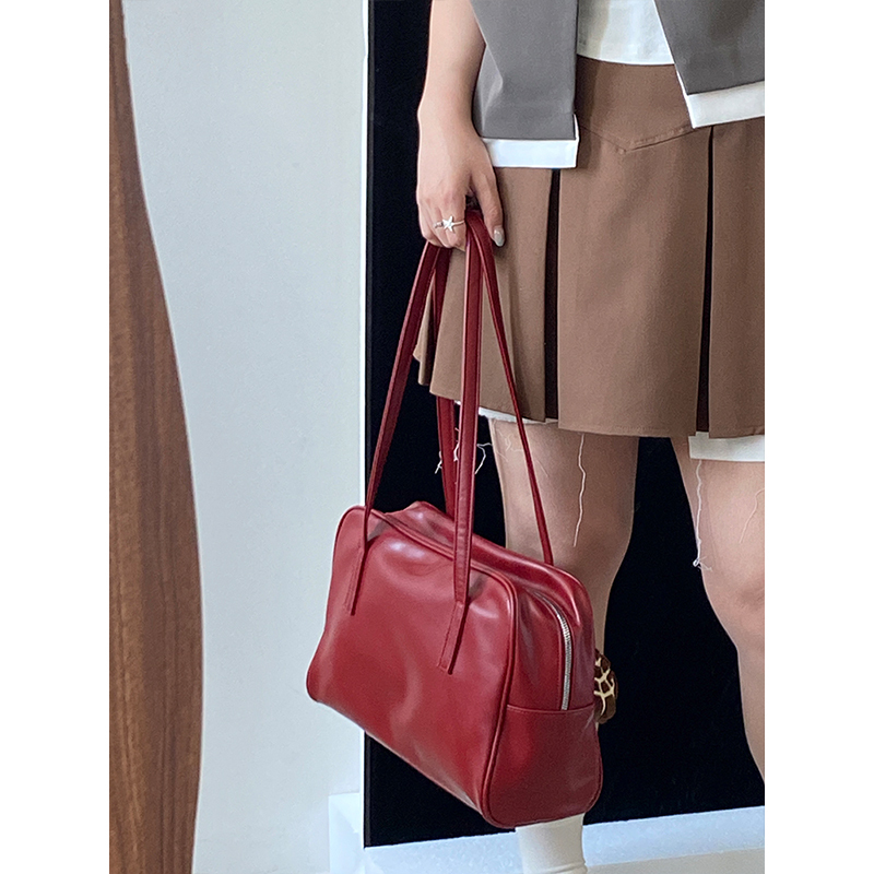 2025 Women's Tote Bag - Korean Style Light Retro Large Capacity Handheld Underarm Bag for Everyday Use