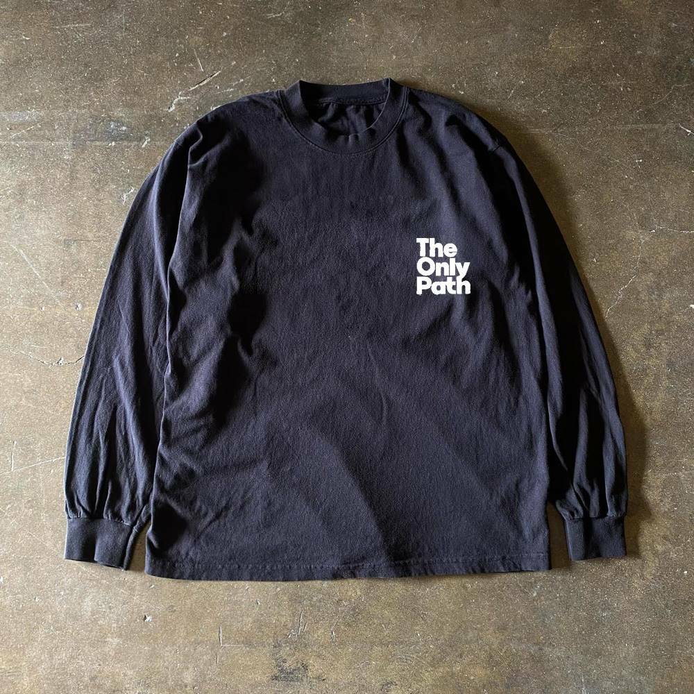 280g Heavyweight Unisex Plus-Size Long Sleeve T-Shirt - Versatile Retro American Style for Charity