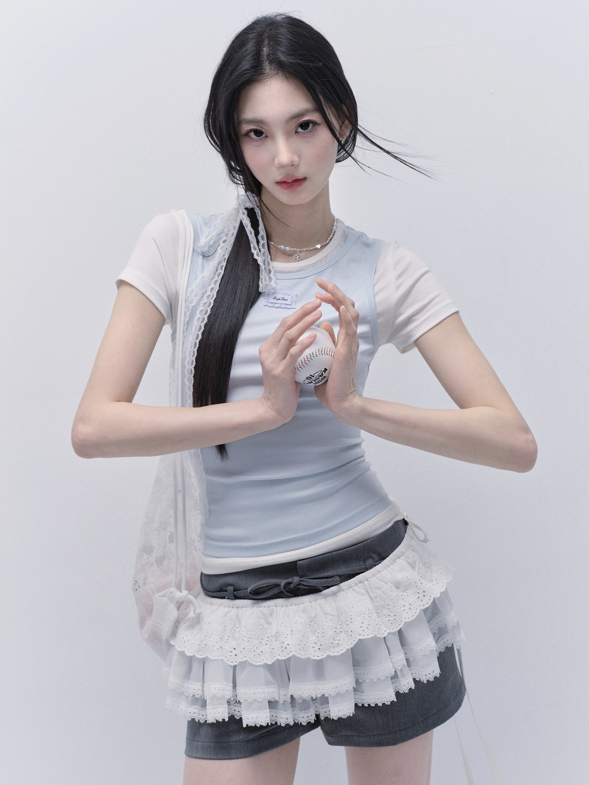 Afterglow Diary Korean Style Minimalist Short Sleeve Slim Fit T-shirt for Versatile Fashion