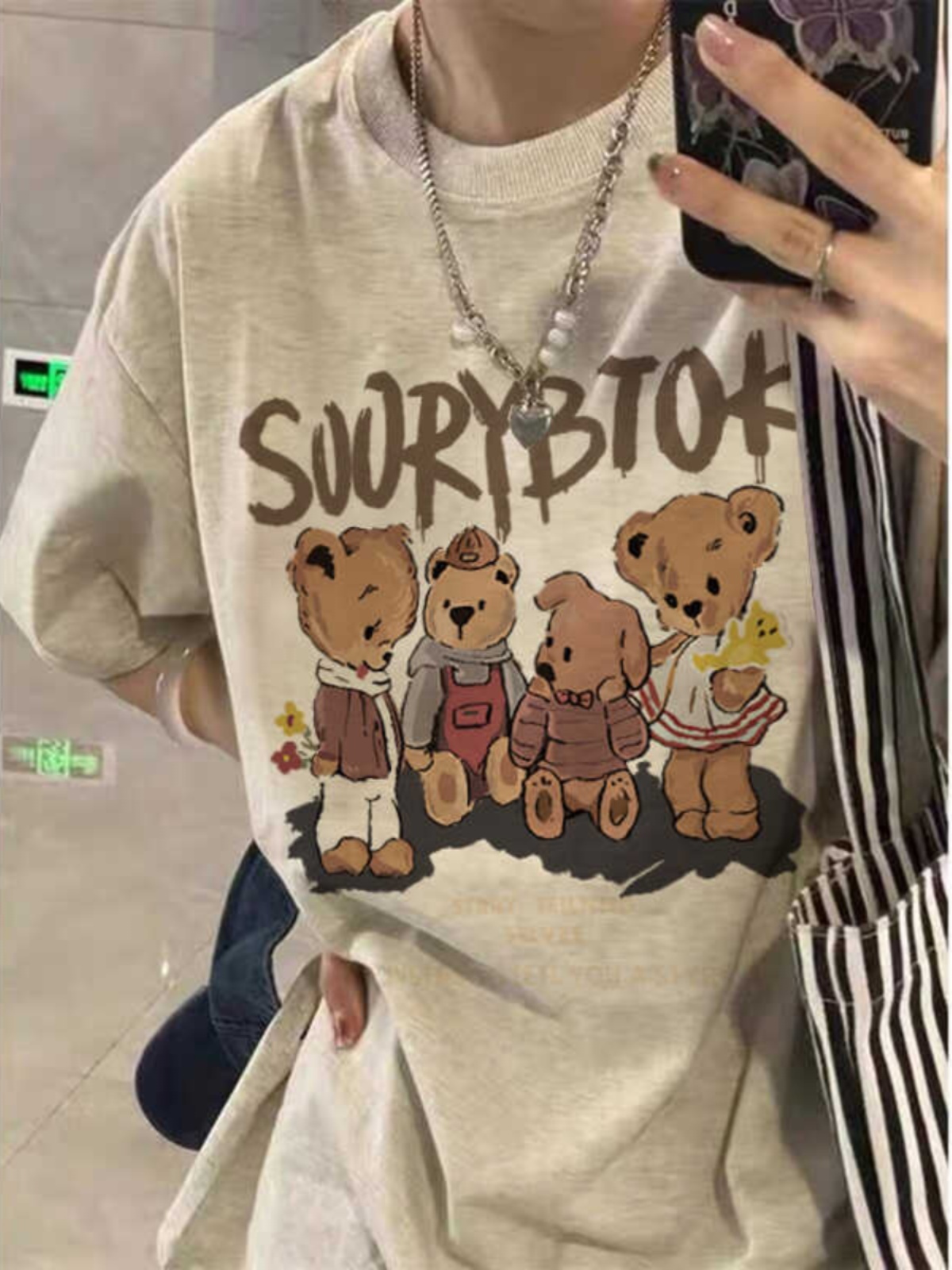 American Retro Cotton Short-Sleeve T-Shirt for Men and Women, Plus Size Loose Summer Couple Outfit, Trendy 90s Style Top