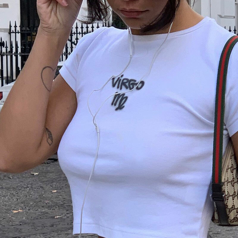 American Retro Short-Sleeve Crop Top for Women - Y2K Summer ABG Trendy T-Shirt, European Style Hot Girl Fashion