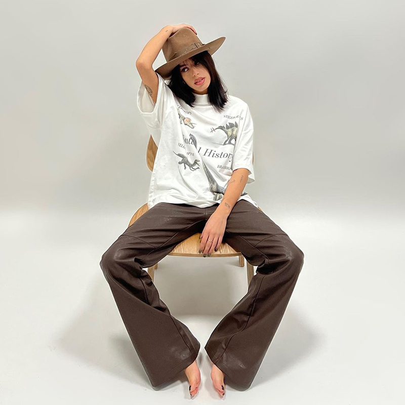 American Retro Vintage White Short Sleeve T-Shirt for Women, Niche Loose Fit Half Sleeve Top, Trendy 90s Style