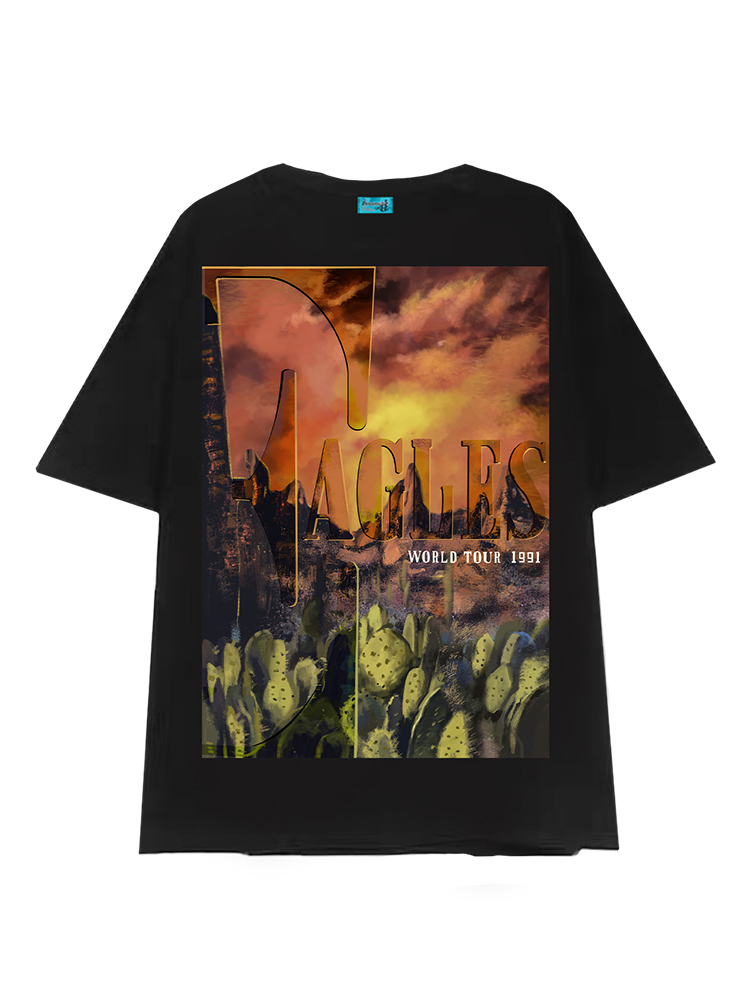 Black Oversized Short-Sleeve T-Shirt for Women - Vintage American Retro Style, Summer High Street Trendy Top