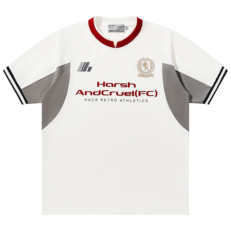 Breathable Cool Feeling Football Wind T-Shirt - Short Sleeve Couple Tee in Sorona Fabric, Perfect for Casual 90s Style Outfits