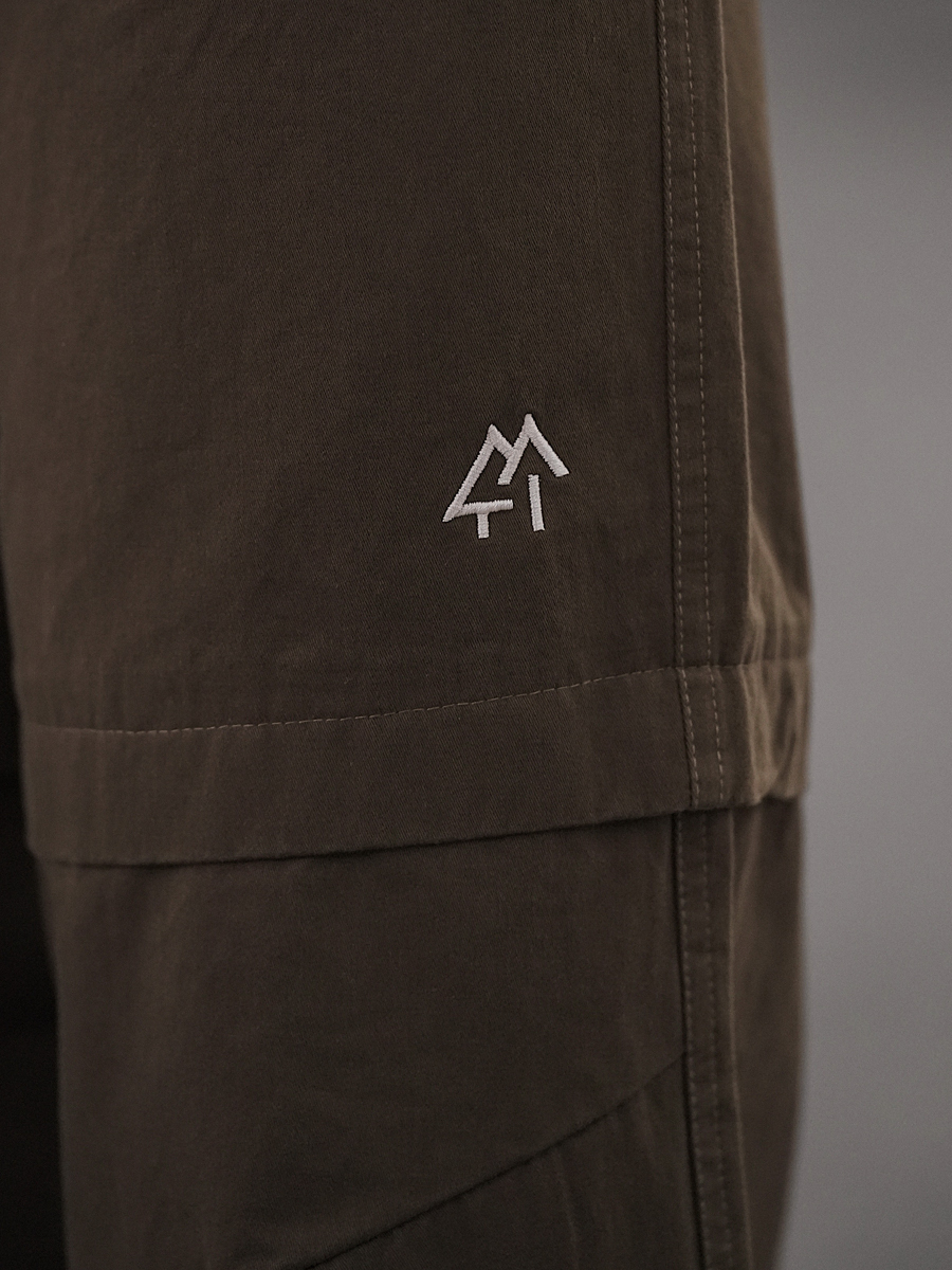 Brown Loose Straight-Leg Work Pants for Men - Japanese Casual American Retro Baggy Cargo Trend