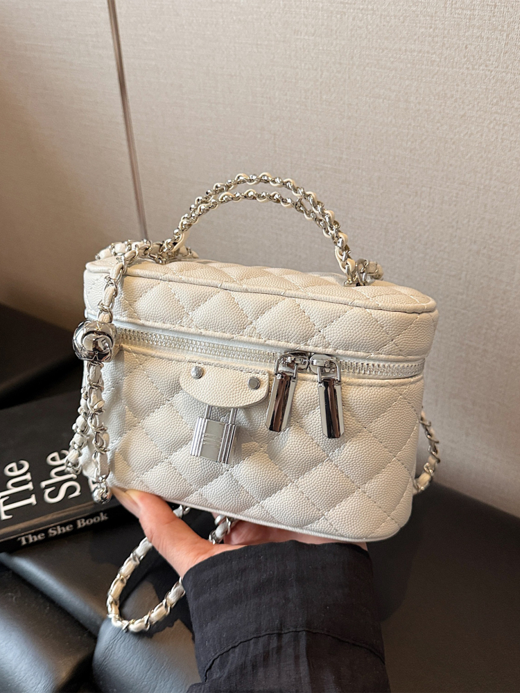 Chanel-Style Women's Diamond Quilted Chain Crossbody Shoulder Bag - 2025 Trendy High-End Fashion Handbag