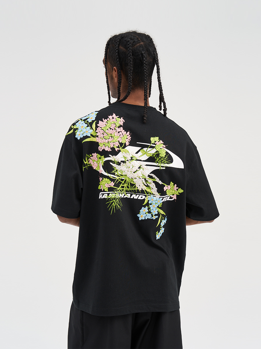 Chinese-Style Floral Embroidery Short Sleeve T-Shirt - Y2K Vintage Aesthetic, Trendy Korean Style Top for Fashion Lovers